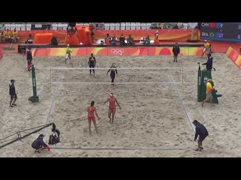 Wang – Yue CHN 0–2 lBRA Ágatha – Bárbara - OITAVAS DE FINAL