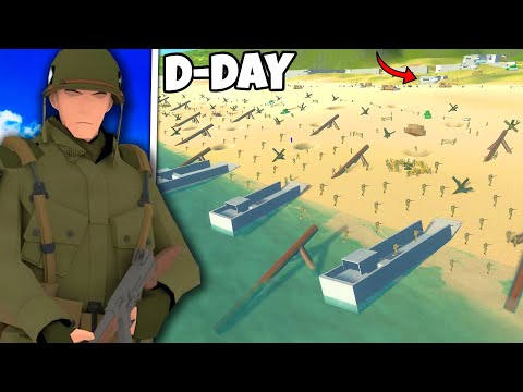 Largest D-DAY Beach Invasion EVER in Ravenfield...
