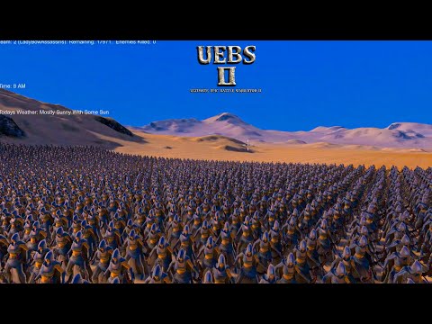 17000 Clone TrooperP2s VS 17000 LadyBowAssassins  Ultimate Epic Battle Simulator UEBS 2