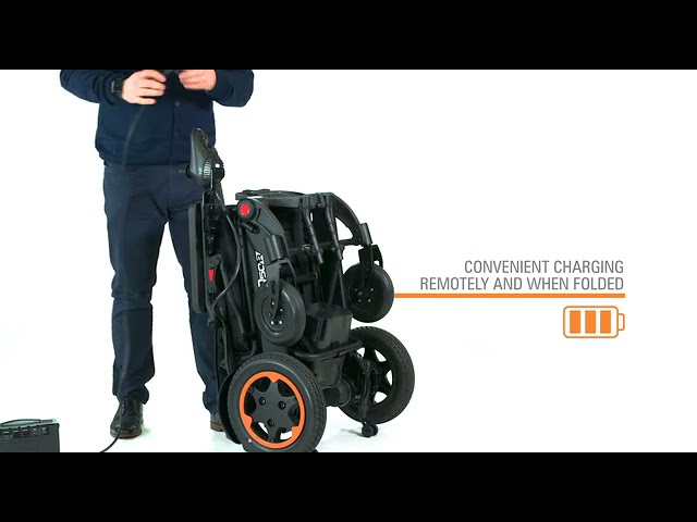 كرسي متحرك كهربائي صن رايز Q50R قابل للطي بطارية 3...