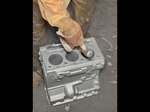Amazing Manufacturing Process of Engine Cylinder BlockFactory MassProduction Engine Blockshort video