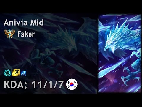 Anivia Mid vs Zed - Faker - KR Challenger Patch 7.7