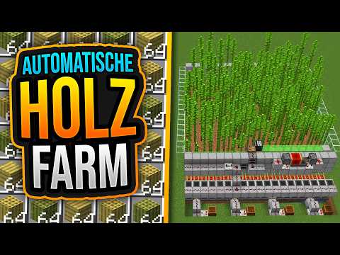 AUTOMATISCHE HOLZ FARM (TUTORIAL) ✨ Minecraft 1.21 ✨ ErikOnHisPeriod
