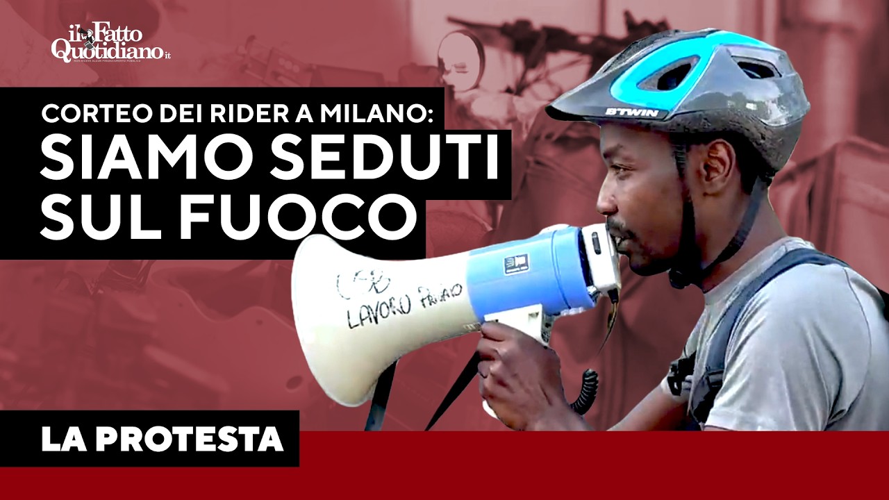 Rider sull'asfalto a 35 gradi: “Se non lavori a pranzo perdi la giornata. Compriamo l'acqua da soli"