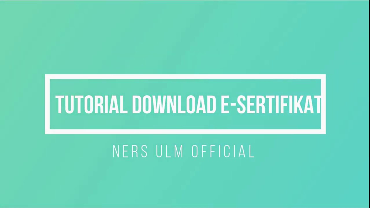 Tutorial Download e sertifikat di kegiatan Ners ULM Official