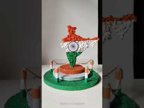 🇮🇳 India Map from Masoor Dal?! | Stunning Independence Day Craft #diy #independenceday