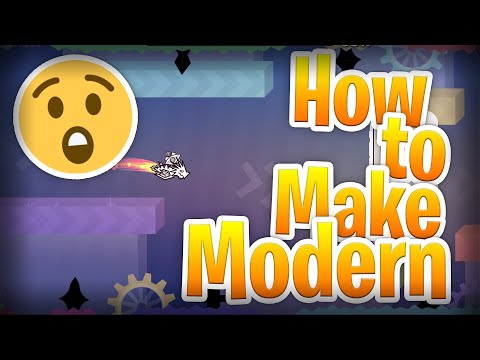 How to Make MODERN Design Style in GEOMETRY DASH