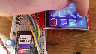 ESP32 & ILI9341 LCD Application GUI From A User Context