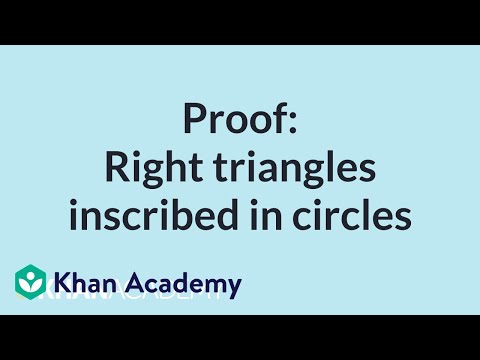 Right Triangles Inscribed in Circles