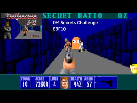 Wolfenstein 3D: No Secrets challenge! E3F10 with commentary