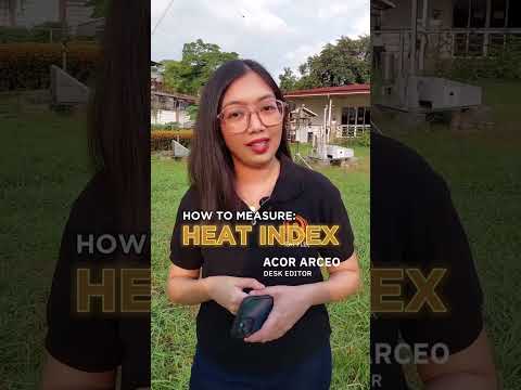How does PAGASA measure the heat index?
