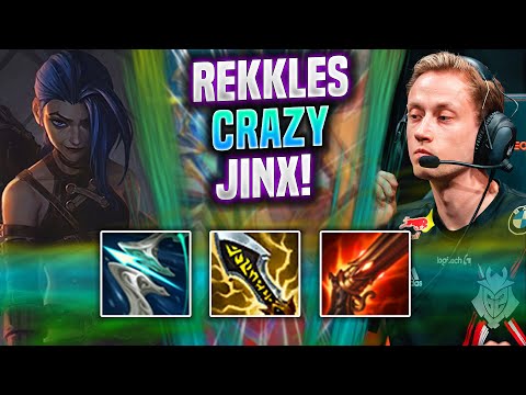 REKKLES CRAZY GAME WITH JINX! - KC Rekkles Plays Jinx ADC vs Ezreal! | Season 2022