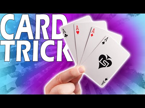 LEARN An EASY Card Trick In Five Minutes 4 Ace Card Trick Tutorial - day 138