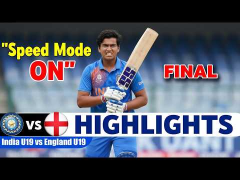 India Vs England Highlights Icc Under 19 World Cup Match 2026 | Ind Vs Eng Highlights