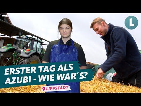 Ausbildungsstart in der Landwirtschaft - wir begleiten Vanessa & Ingmar |WDR Lokalzeit Land.Schafft.