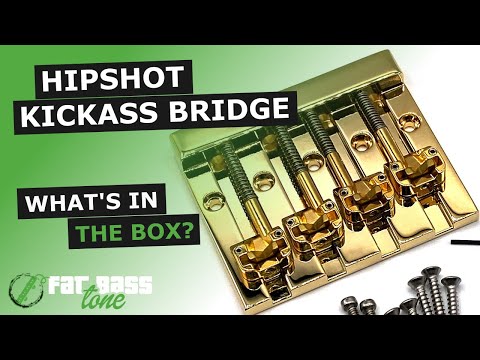 Hipshot 4 String MassKicker (KickAss) Bridge - Black image 3