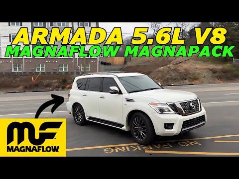 2020 Nissan Armada Platinum 5.6L V8 Exhaust Sound w/ Magnaflow Magnapack!