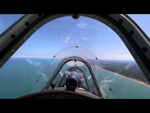 Chicago Air and Water Show practice run in Yak 52TW