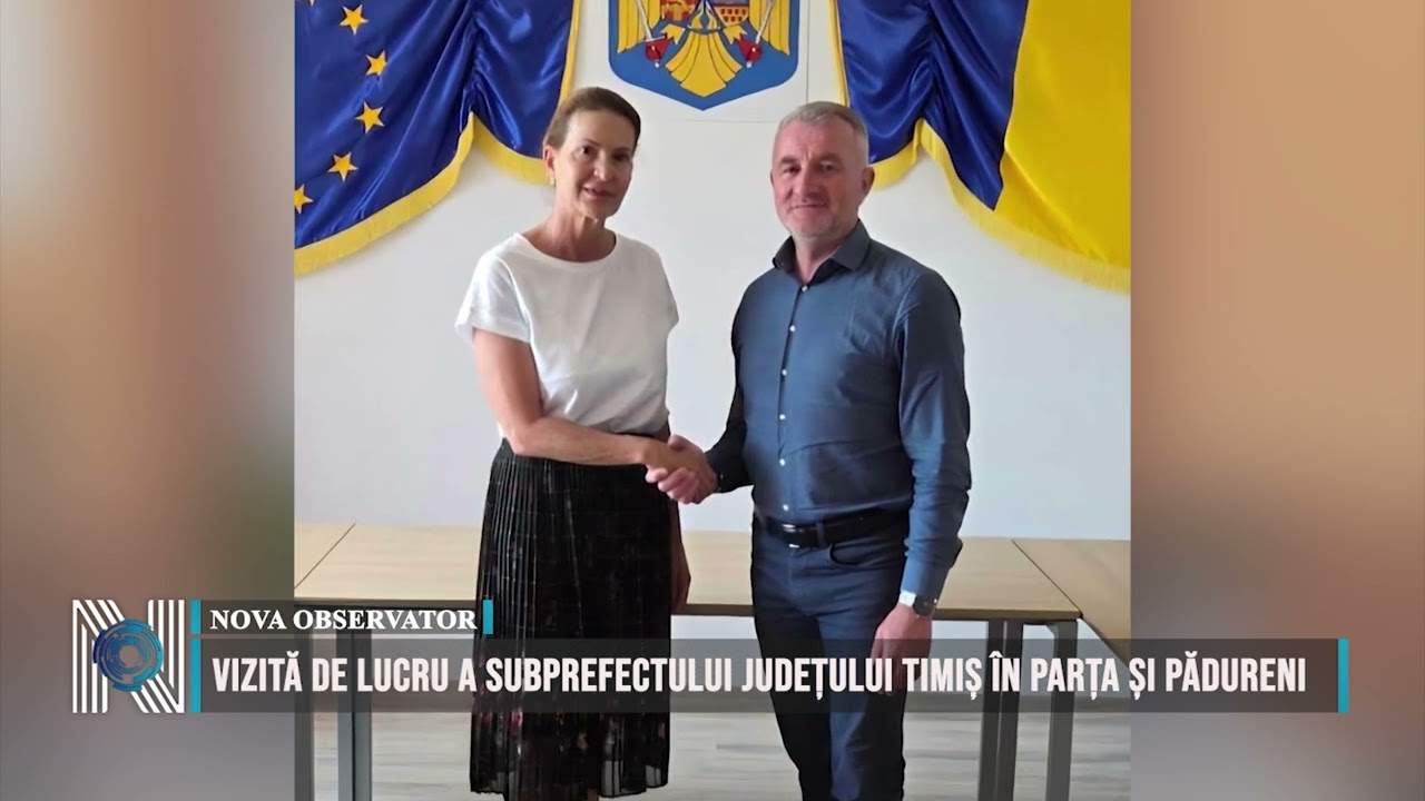 Vizită de lucru a subprefectului județului Timiș în Parța și Pădureni
