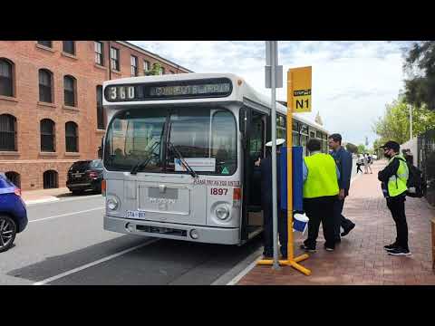 Ex-STA bus leaving for a trip