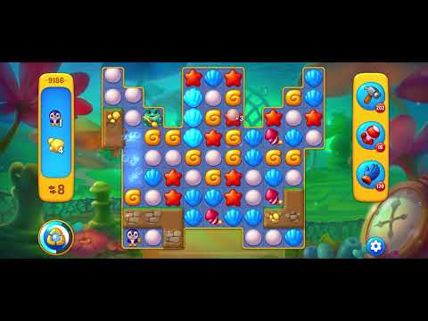 Fishdom level 9186 no boosters フィッシュダム