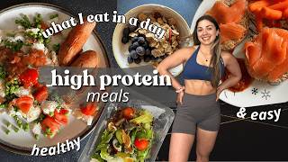 What I eat in a day 140g Protein to Build Muscle & Lose Fat (high protein grocery haul)
