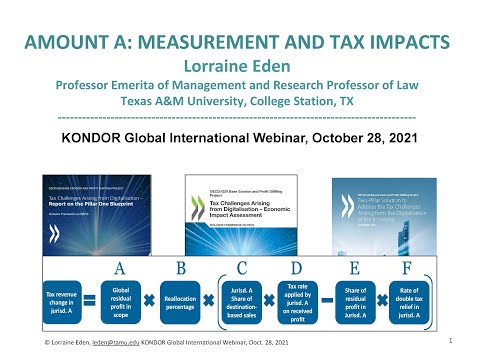 A Year-Long Journey into Pillar One Amount A/Taxing the Top 100 (KONDOR, Oct 2021)