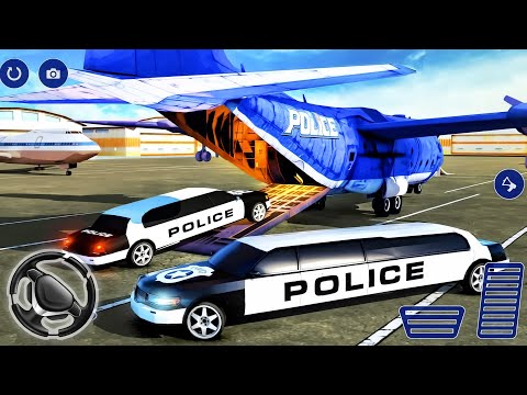 US Police Car Transporter Truck and Plane Games - Rescue Car Parking | Android Gameplay