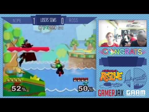Jax Smash Weekly 1/5 - nope(Fox) Vs Ross(Marth/Falco) - Melee Losers Semis