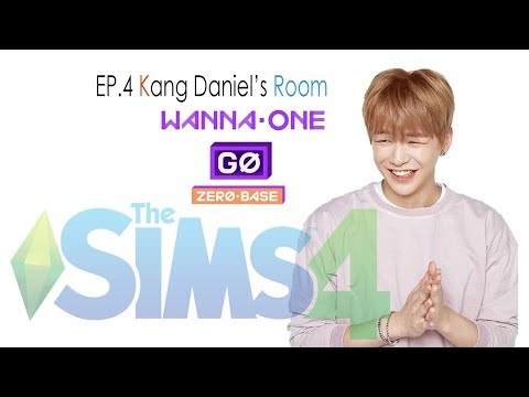 Wanna one go zero base The sims 4 ep.4 Kang Daniel's room