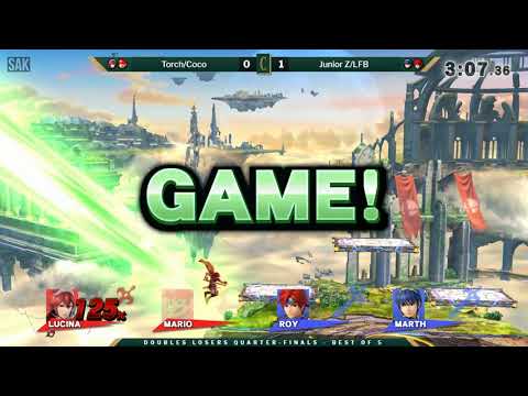 Chronicles: Back to Bracket Doubles Losers Quarters - Torch/Coco (Red) vs Junior Z/LFB (Blue)