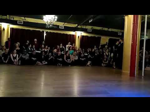 Javier Rodriguez and Moira Castellano performing at the New York City All Night Milonga 4/4