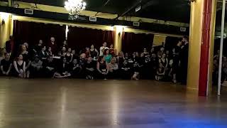 Javier Rodriguez and Moira Castellano performing at the New York City All Night Milonga 4/4