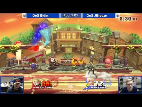 SC Sm4sh Summit Pools OeS | J-Breeze (Zero Suit Samus) vs OeS | Eldin (Rosalina & Luma)