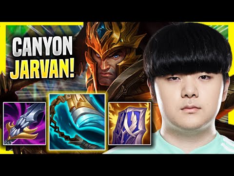 CANYON IS READY FOR JARVAN! - DK Canyon Plays Jarvan JUNGLE vs Zac! | Season 2022