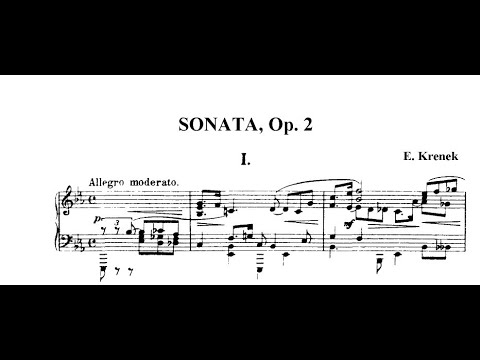 Ernst Krenek - Piano Sonata No.1, Op.2 (Madge)