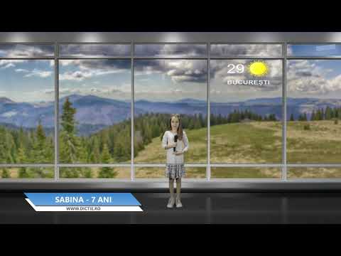 SABINA DRAGULEANU ne prezintă vremea - Proiect Meteo cu Daniel Nițoiu la Școala TV Dicție.ro