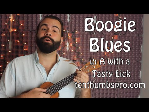 12 bar shuffle blues in A - Ukulele Lesson - Easy Ukulele Blues Tutorial