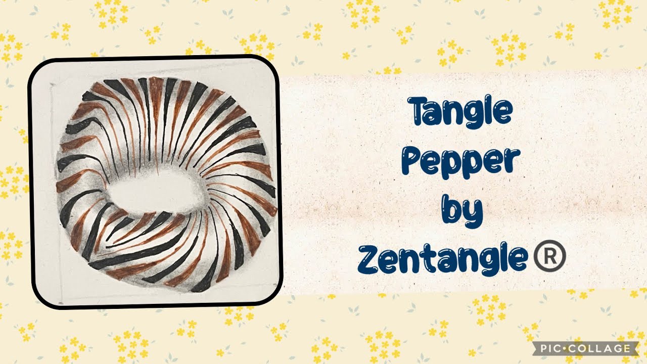 Tangle Pepper by Zentangle®️ Original official tangles patterns