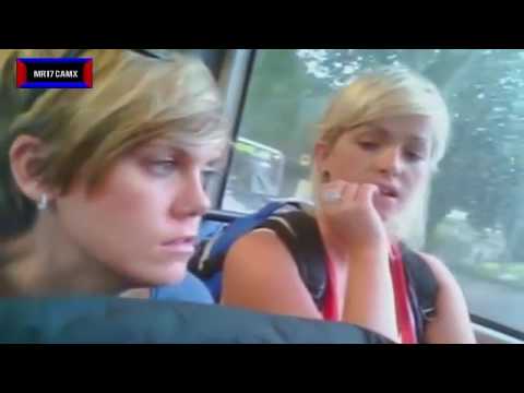 Black Femal and Some Girls Inspection crotch bulge on train And bus social experiment ▶10:40