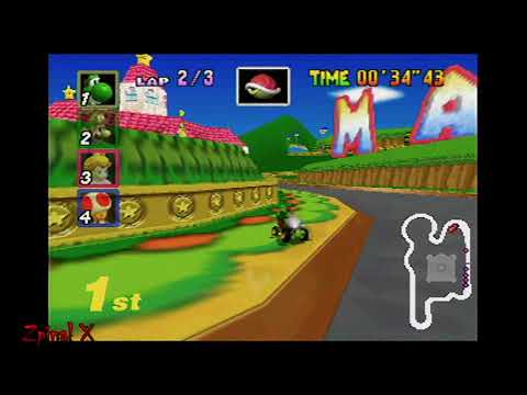 MARIO KART AMPED UP ON REAL N64 (EVERDRIVE) LONGPLAY