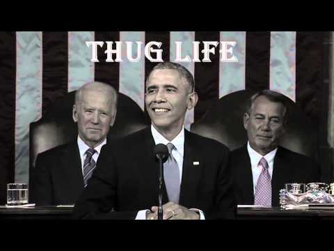 Obama Thug Life State of the Union Baracka Flacka Flames
