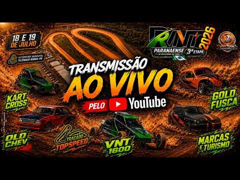 [DOMINGO] - 3ª Etapa Paranaense VNT | Kart Cross CBA - 19/07/2026