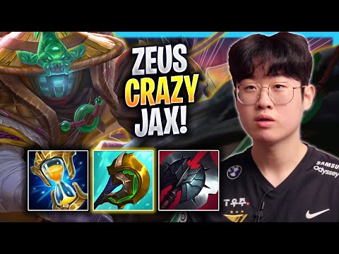 ZEUS IS SO CRAZY WITH JAX! - T1 Zeus Plays Jax TOP vs Jayce! | Bootcamp 2023