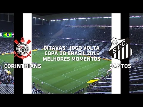 Melhores Momentos - Corinthians-SP 1 x 2 Santos-SP - Copa do Brasil - 26/08/2015