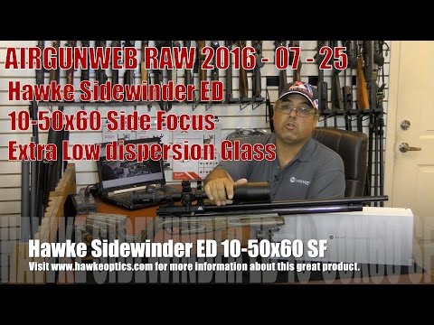 AIRGUN WEB RAW - Hawke Sidewinder ED 10-50x60 - TMX Reticle / Extra Low Dispersion Glass
