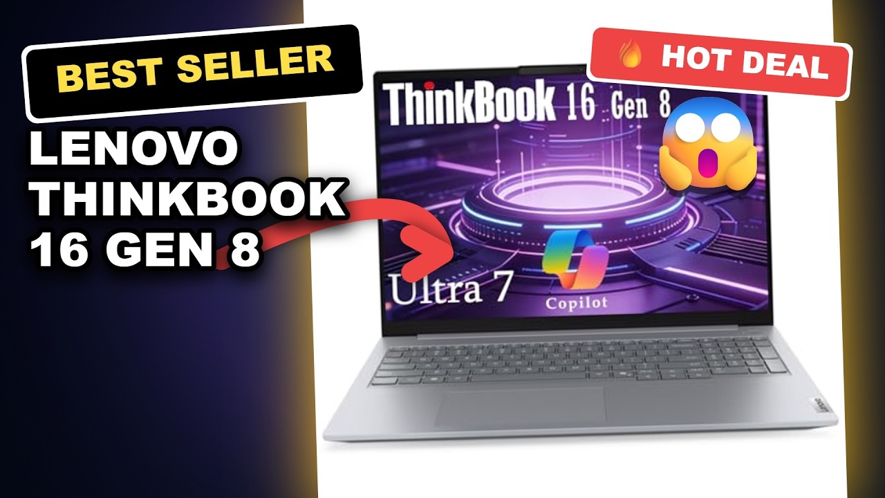 Lenovo ThinkBook 16 Gen 8 Real Review: Business Laptop Performance and Build Quality review video
