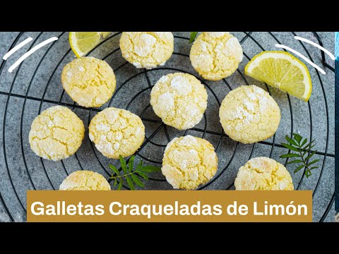 Galletas craqueladas de limón