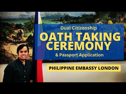 Dual Citizenship Ceremony & Passport Application at Philippine Embassy London
