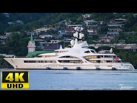 July 7, 2020 : Feadship Yacht ANNA was seen in Tahiti